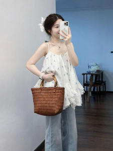 CHANGTONG | Feminine French Style Floral Design Blouse