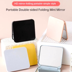 LANGMANNI 2 way compact pocket beauty mini mirror for make-up use and handy carry women hand-held mirrors