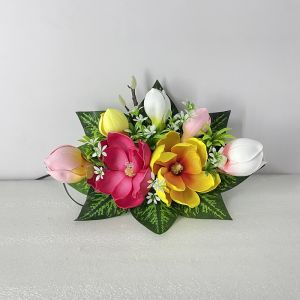 Hoa Mộc Lan Trang Trí Mẫu Ngang 20 x 40 cm Có Đèn Sáng