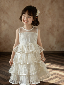 YOEHYAUL | Soft Comfort Lace Flower Net Tulle Princess Dress