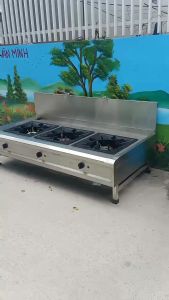 Bếp hầm inox 3 họng công nghiệp[Bếp hầm xương]