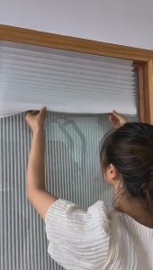 DOWELL CURTAIN BLINDS PLEATED BLIND SCHOTTIS BLIND SHEER STICK ONLY BLIND WINDOW FRAME WITH CLIPS