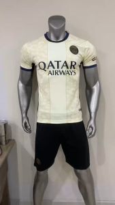 Bộ Quần Áo Bóng Đá JustPlay Paris Kem Chất Vải Thun Lạnh Thoáng Mát Thoải Mái Siêu Đẹp A14