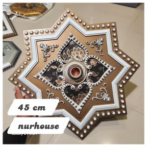 45 cm fiting hias gypsum besar fiting decor plafon