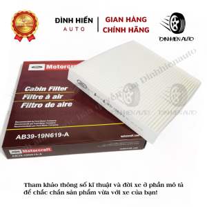 Lọc gió điều hoà máy lạnh xe Ranger (2012-2021) Raptor (2012-2021) Everest (2012-2021) Mazda BT50 (<~ 2021) (Mã: AB3919N619A)