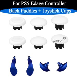 2026 New Multi-Color Metal Back Paddles Keys+Joystick Caps Replacement Repair Parts  For PS5 Edge Controller Accessory Set