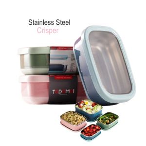 DISERVSTORE Bekas Simpan Makanan Serbaguna Stainless Steel Portable Lunch Box Camping Picnic Food Fruit Bento Box Keeping Fresh Container Food Crisper Lunch Box Stainless Steel Lunch Box Bento Box Lunch Box Set 304 stainless steel lunch box 午餐盒 不銹鋼飯盒 kota