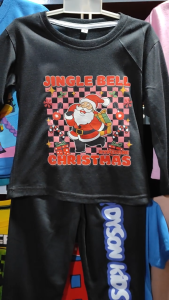 Setelan Panjang Natal Piyama Anak Laki Laki Karakter Santa Jingle Bel Celana Panjang 1 - 10 Tahun PB