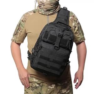 Tactical Military Sling Bag for Men Small Rover Range Shoulder Molle Outdoor Camping Hiking Daypack Crossbody Pack for Hunting