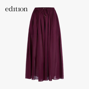 edition | Translucent Stretch Waist Drawstring Culottes