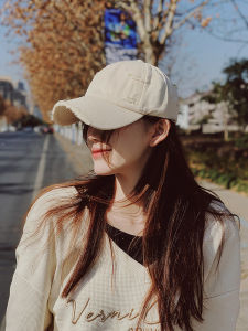 หมวกเบสบอลทรงปากเป็ดแบบนิ่มสไตล์เกาหลี ทรงสี่เหลี่ยม ทรงปากเป็ดโค้ง ทรงปากเป็ดทรงกลม ฤดูใบไม้ผลิ ฤดูร้อน ฤดูใบไม้ร่วง หมวกทรงปากเป็ดแบบลำลอง