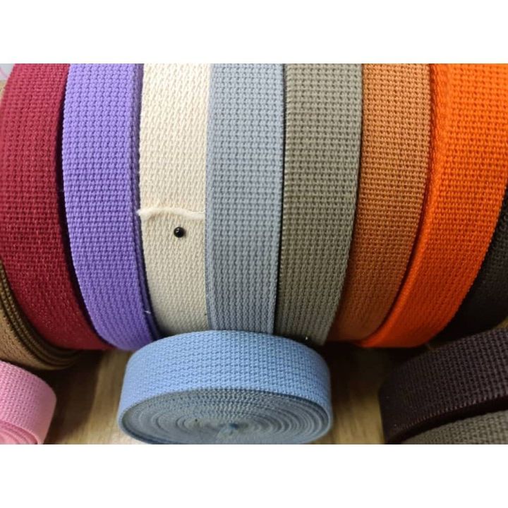 1mts Thick Korean Cotton bing Tape Bag Strap , Medium Heavy Weight