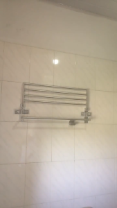 PROMO Rak Handuk Dinding Toilet Alumunium / Rak Gantungan Handuk Kamar Mandi / Rak Multifungsi / Jemuran Handuk Stainless Termurah