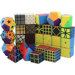 Redi Anisotropic Carbon Fiber Cube SQ1 Slanting Wind Fire Wheel Slide Puzzle Transformable Toy for Ages 6 And above