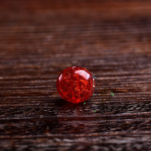 Flat round Sand Gold Glass Beads DIY Accessories for Bracelets Earrings Hairpins Jewelry Accessories 14x11 Millimeters