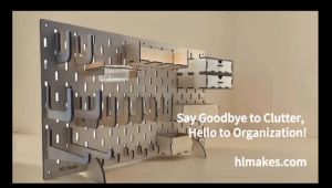 Stand Pegboard Set with Hooks Shelves Drawers and All Stand Pegboard Organizer for Office Workshop and Home Use by HL Makes