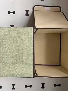 Double‑Lid Divided Storage Box Foldable Closet Organizer Bin Dust‑proof Container for Underwear Pants Garment Wardrobe Storage