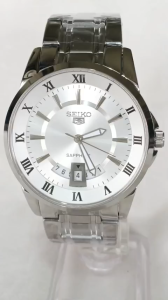 Đồng hồ SEIKO Nam Chính hãng. Side lớn 40mm .Vỏ mặt trắng sang trọng Máy quạt nhật . Hàng mới 100%