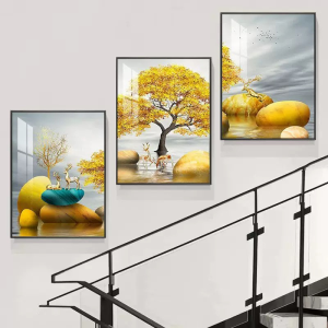 Topstar 3in1 Wall Decoration Painting Frame for Living Room Framed Canvas Prints Wall Art Decor Home Decorations