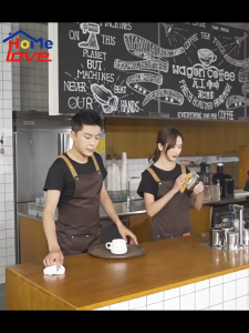 Tạp dề chống thấm cao cấp HOMELOVE Tạp dề nấu ăn pha chế yếm phục vụ thiết kế thời trang thoáng mát chống thấm nước