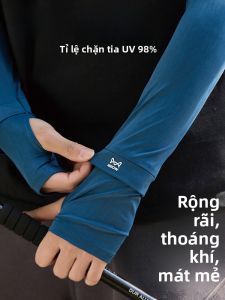 MiiOW | Tay áo chống nắng bằng lụa băng MiiOW mùa hè chống tia UV rộng rãi mát mẻ khi đi xe đạp lái xe bảo vệ cánh tay tay áo dài tay