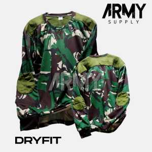 Armysupply kaos loreng tni ad Bantalan Hijau Malvinas lengan panjang kombinasi
