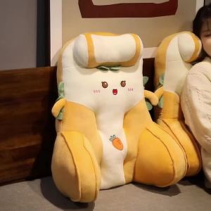 [ ดีไซน์สายรัดด้านหลัง ] หัวเตียง กระเป๋านุ่ม พนักพิงหลังขนาดใหญ่ พนักพิงเอว หมอน เบาะอ่านหนังสือบนเตียง เก้าอี้ โซฟา หอพัก หมอนกอดนักเรียน สำนักงาน