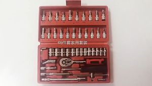 ชุดเครื่องมือ ชุดบล็อก 46 ชิ้น รับประกันความคุ้มค่า 100%