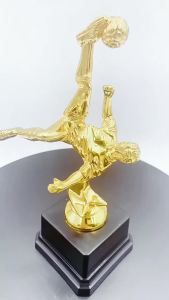 Childrens Gold Trophy Awards Football Plastic Model Craft Souvenirs Competition Soccer School Rewarding Supply Small Prize Cup