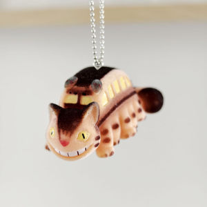 Japanese Genuine Version Miyazaki Hayaototoro Bus Black Cat Gigi Ponyo Flocking Pendant Small Ornaments In Stock