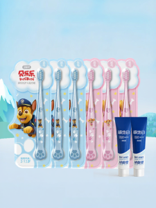 Childrens Soft Bristle Toothbrush Collaboration Limited Edition Milk Tooth Replacement Stage Small Head Brush for Ages 2-6