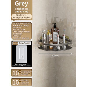 No Drill Walls for Installation Aluminum Bathroom Shelf Shelves Shampoo Rack Storage Holder Kitchen Organizer Rack Accessories