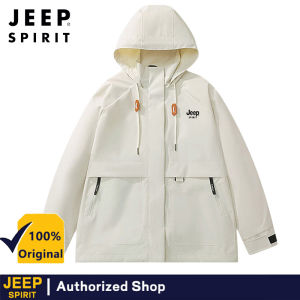 Jeep Spirit autumn and winter comfortable loose casual jacket windproof and waterproof hooded outdoor mountaineering jacket