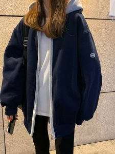 QIANSHUIYIYUN | Fleece-lined Thickened Womens Hoodie