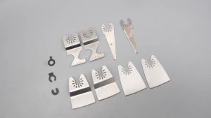 8Pcs Oscillating Tool Scraper Blades Universal Oscillating Multi-tool Blade Rotation Tool Accessories for Paint Adhesive Removal
