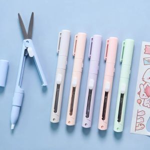 2 Ceramic Blade Cutting Pen In Knife Utility School Multifunction Paper Morandi Paper Cutter 1 Knife Supplies Scissors