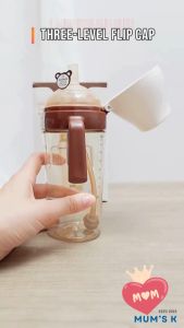 Mums K NAY PPSU Temperature Sensing Bottle 300ml (10oz) Anti-lost Flip Cap 6cm Wide Neck Excellent in On-The-Go | For 12m+