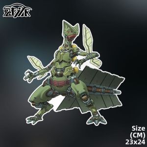 Pokémon Zoids Collaboration Reflective Car Sticker