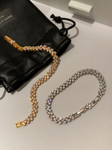 CAFFTI | Luxury Diamond and Crystal Roman Love Design Bracelet