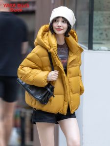 YAYA | Womens Fashionable All-Match Thick Short Down Jacket