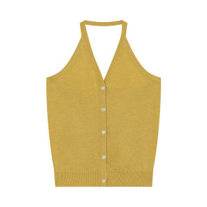 Stylish Neck Hanging Knit Vest