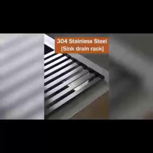 304 Stainless Steel Kitchen Sink Drain Rack Sink Bowl and Dish Storage Rack Foldable and Retractable Drain Basket