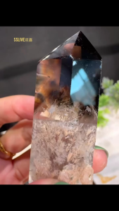 Smoky Quartz Tower with Natural Mica Inclusions 🔮