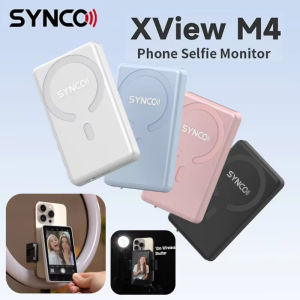 SYNCO XView M4 Wireless Magnetic Selfie Monitor Screen For Smartphone Selfie Vlog Live Stream Video Recording VS SHIMBOL KingMa