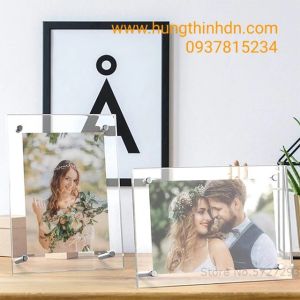 Khung ảnh mica khung bằng khăn bằng chứng nhận khung ảnh cưới mica cao cấp