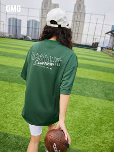 OMG Sport Mesh Breathable Loose Short Sleeve Men Summer T-Shirt Fitness Training Tennis Half Sleeve Summer Couple Outfit