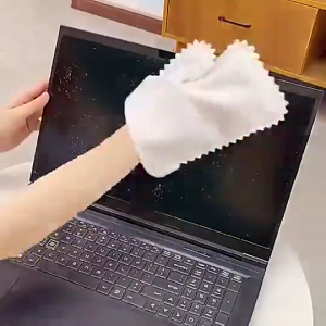 Sarung Tangan Kain Lap Dapur Dust Cleaning Gloves Wet Dry Use Cuci Pinggan Buang Habuk Multipurpose