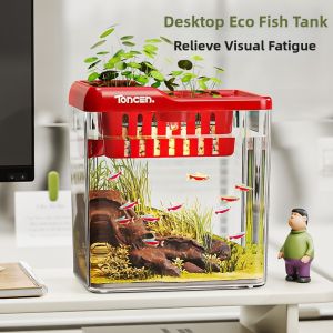 Mini Durable Transparent Desktop Fish Tank