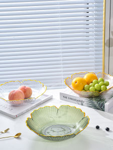 Luxury Style Fruit Tray Snack Plate Candy Tray Tea Table Centerpiece Nordic Style Plastic Bowl Versatile Home Decor Accents