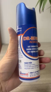 DR-BENKOVI AEROSOL (200 ml)-Chai xit sát trùng vết thương chống viêm da thối móng